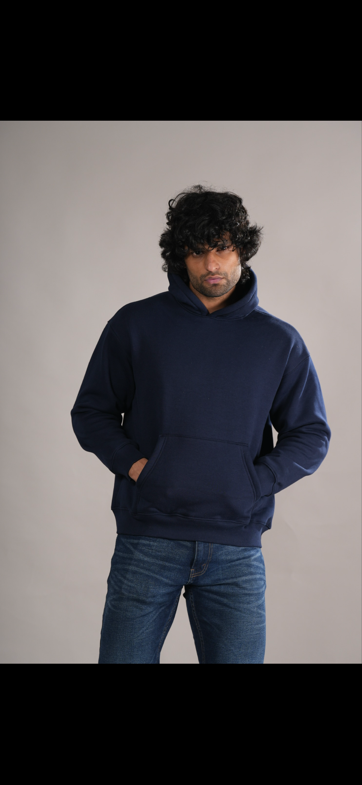 Deep Blue Essential Hoodie