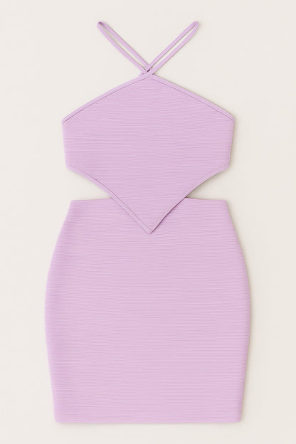 Lilac Whirl Halter Mini