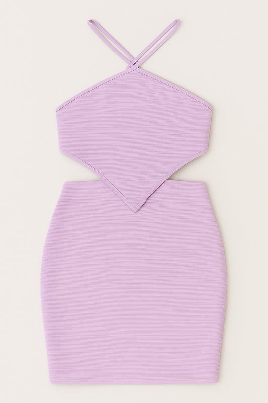 Lilac Whirl Halter Mini