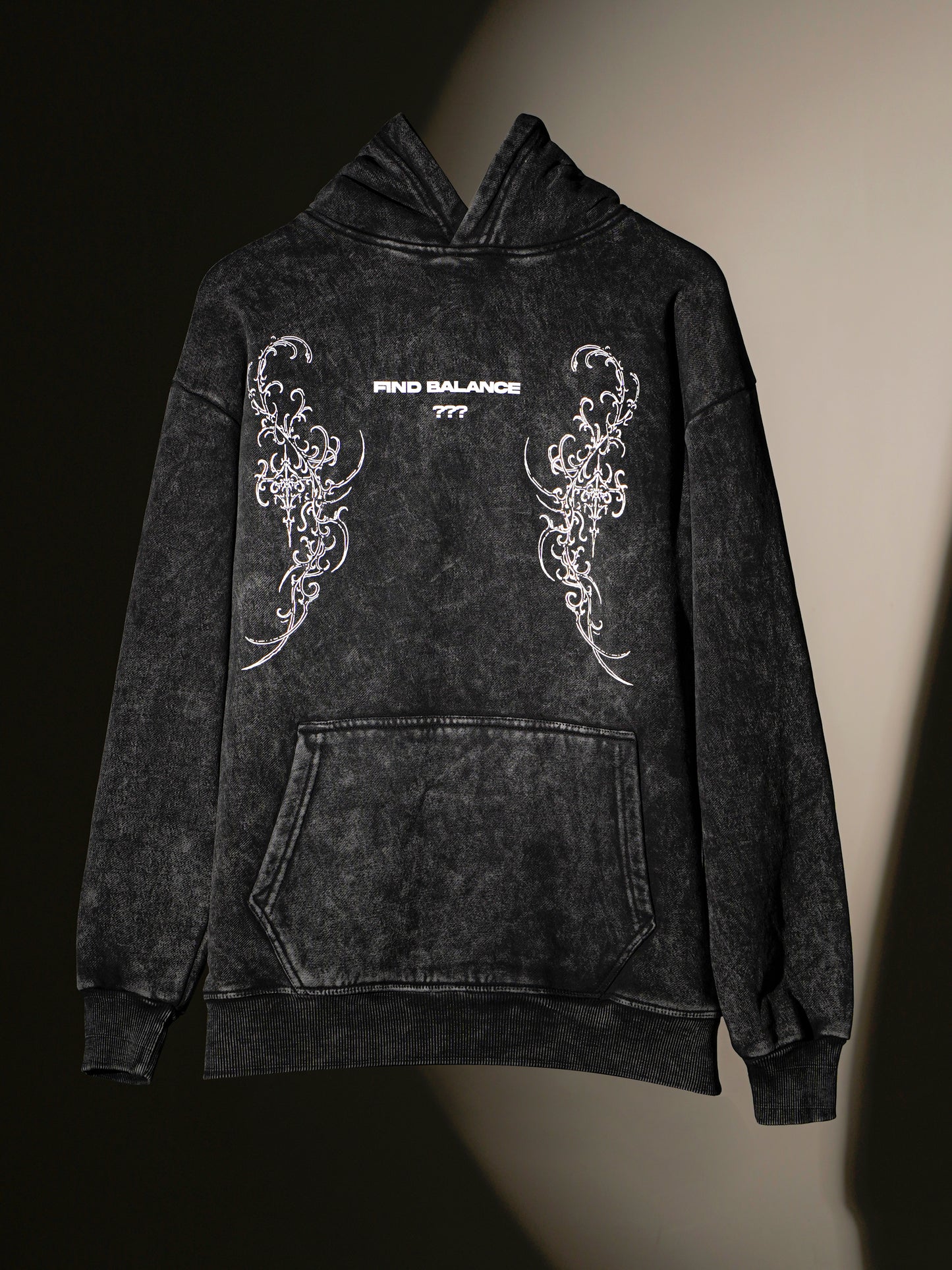 Find Balance - Black Acid Washed