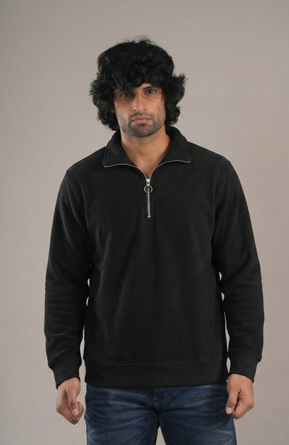 Pure Black Half-Zip